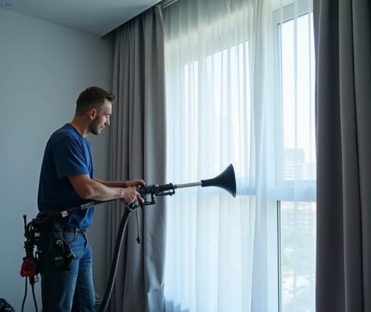 Professional drapes cleaning process tools Fresho Curtain Cleaning the-rocks-nsw