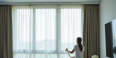 Delicate sheer drape cleaning the-rocks-nsw Fresho Curtain Cleaning