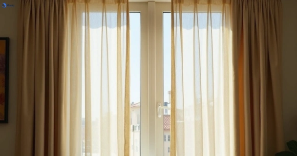 Dull dusty drapes in the-rocks-nsw before professional cleaning